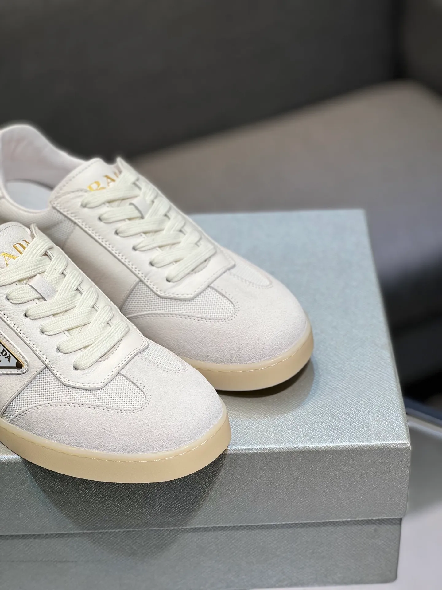 Men's shoes 💰540 [PRADA] Men's shoes are popular in the counter, official website synchronization, 1 high-quality shipment ✔️ Original frosted cowhide + cowhide lining, 1🆚1 replica, original sole, 38-45 (45 customized, non-refundable)